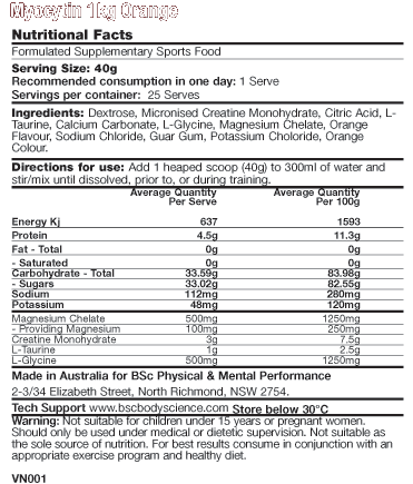 bsc creatine